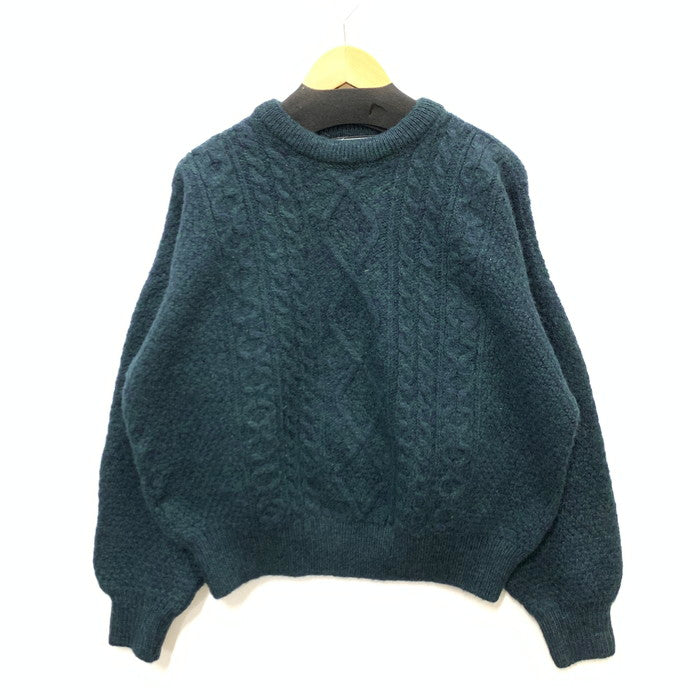 【中古品】【メンズ】 CONTRY COLLECTION ウール ニット トップス ブランド 古着 145-241123-gm-29-fuz サイズ：XL カラー：グリーン 万代Net店