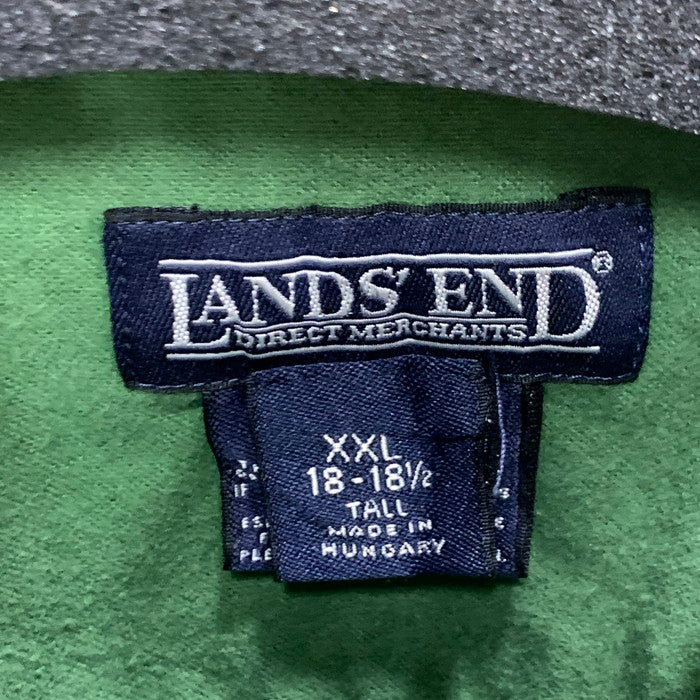 【中古品】【メンズ】 LANDS' END 90s 長袖シャツ トップス ブランド 古着 145-241222-gm-23-fuz サイズ：XXL カラー：グリーン 万代Net店
