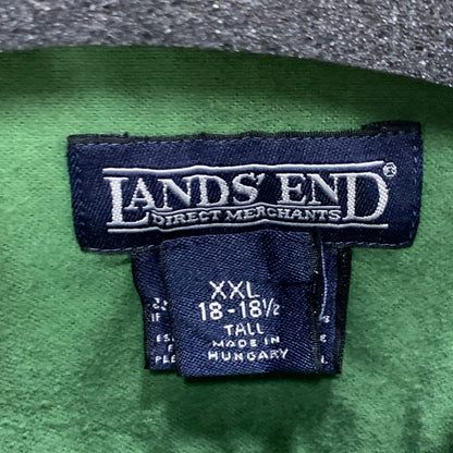 【中古品】【メンズ】 LANDS' END 90s 長袖シャツ トップス ブランド 古着 145-241222-gm-23-fuz サイズ：XXL カラー：グリーン 万代Net店