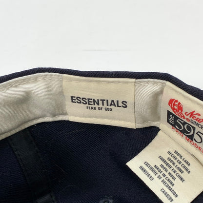 【中古品】【メンズ】 NEW ERA ニューエラ FOG ESSENTIALS 59FIFTY CAP ブランド 帽子 キャップ 185-241229-gm-17-fuz サイズ：57.5cm カラー：ネイビー 万代Net店