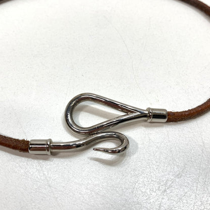 【中古品】【メンズ/レディース】 HERMES エルメス ジャンボブレスレット アクセサリー 二連 ダブル 182-241120-mh-12-fuz カラー：レザー 万代Net店