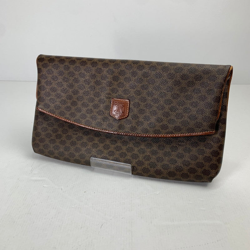 【中古品】【メンズ】 CELINE セリーヌ オールドマカダム クラッチバッグ M05 180-241124-st-7-fuz カラー：ブラウン 万代Net店