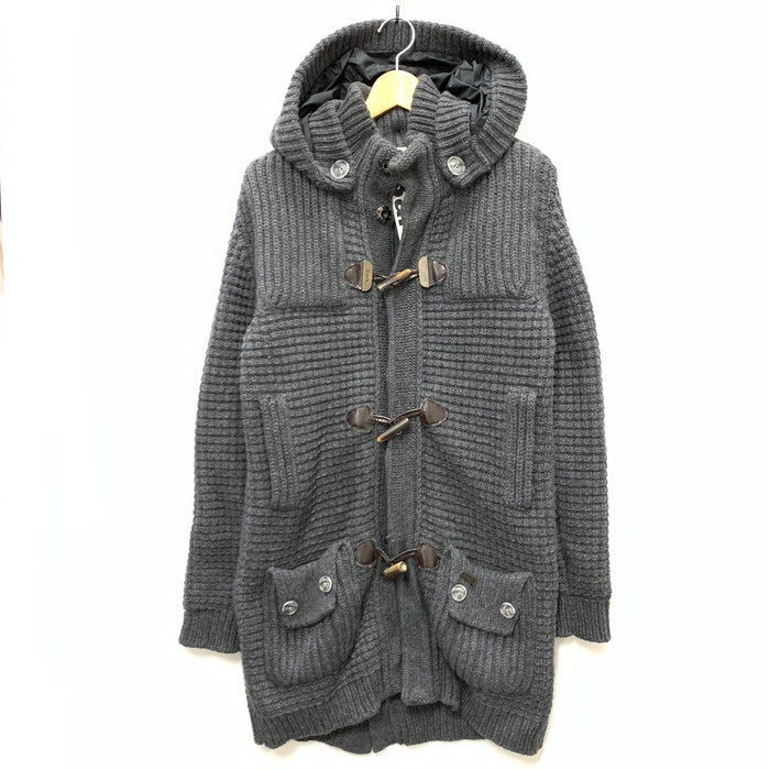 【中古品】【メンズ】 BARK バーク ニットダッフルコート アウター ブランド 古着 141-241215-gm-15-fuz サイズ：XS カラー：グレー 万代Net店