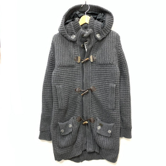 【中古品】【メンズ】 BARK バーク ニットダッフルコート アウター ブランド 古着 141-241215-gm-15-fuz サイズ：XS カラー：グレー 万代Net店