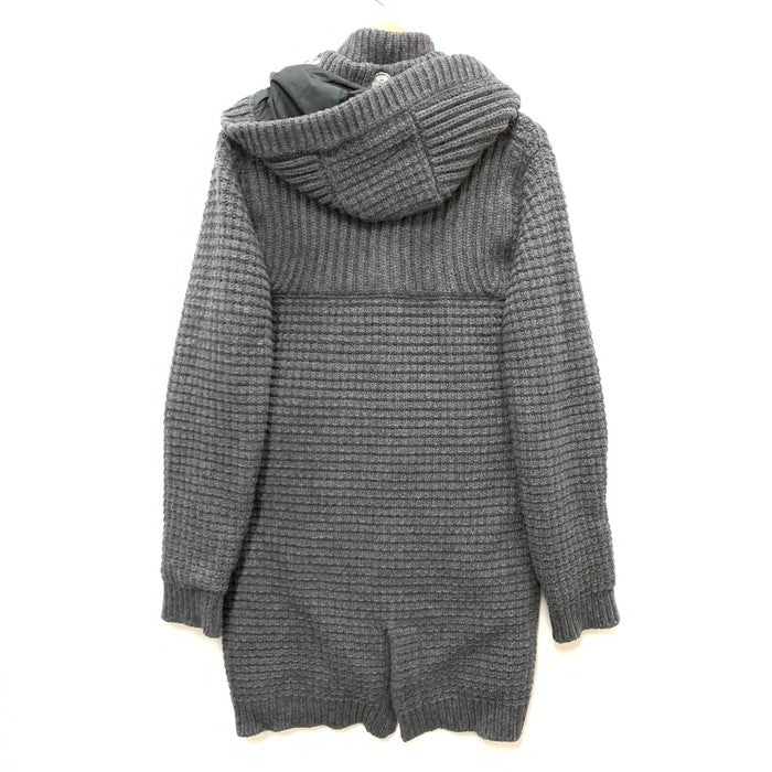 【中古品】【メンズ】 BARK バーク ニットダッフルコート アウター ブランド 古着 141-241215-gm-15-fuz サイズ：XS カラー：グレー 万代Net店