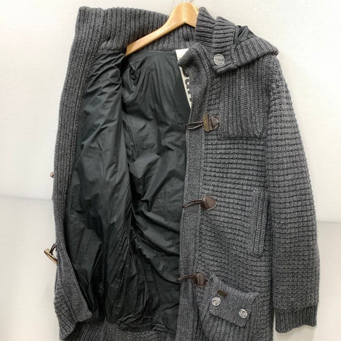 【中古品】【メンズ】 BARK バーク ニットダッフルコート アウター ブランド 古着 141-241215-gm-15-fuz サイズ：XS カラー：グレー 万代Net店