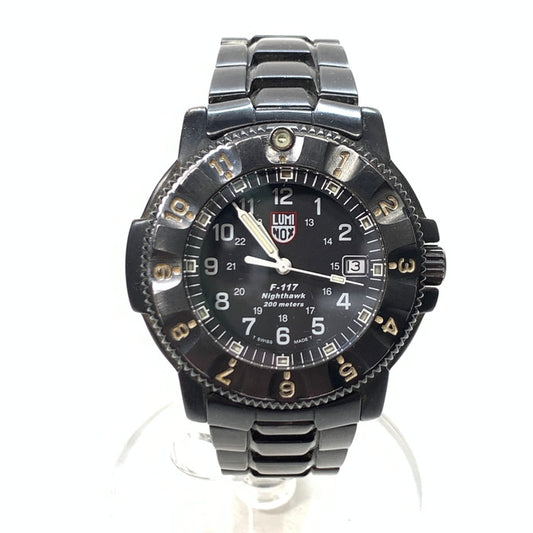 【中古品】【メンズ】 LUMINOX ルミノックス SERIES3400 F117 ロッキードマーティン 腕時計 197-250120-gm-28-fuz カラー：ブラック 万代Net店