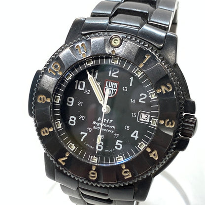 【中古品】【メンズ】 LUMINOX ルミノックス SERIES3400 F117 ロッキードマーティン 腕時計 197-250120-gm-28-fuz カラー：ブラック 万代Net店