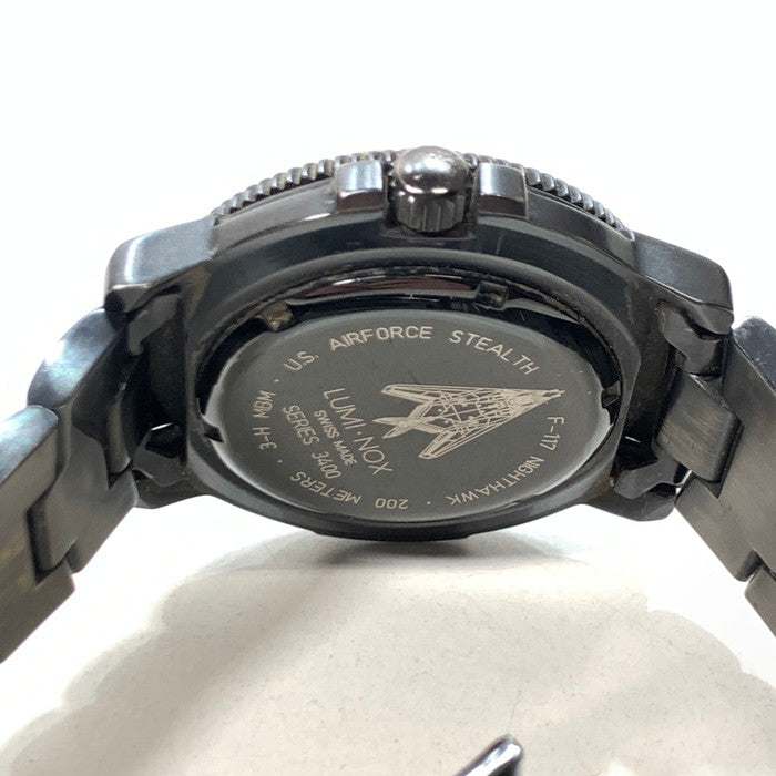 【中古品】【メンズ】 LUMINOX ルミノックス SERIES3400 F117 ロッキードマーティン 腕時計 197-250120-gm-28-fuz カラー：ブラック 万代Net店