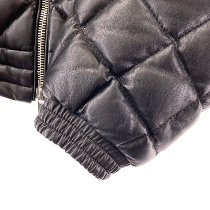 【中古品】【メンズ】 MONCLER モンクレール C20914096005 17AW GEMOT GIUBBOTTO ジェモット レザー ダウン ジャケット コート アウター ブランド 古着 141-241128-mh-01-fuz サイズ：1 カラー：ブラック 万代Net店