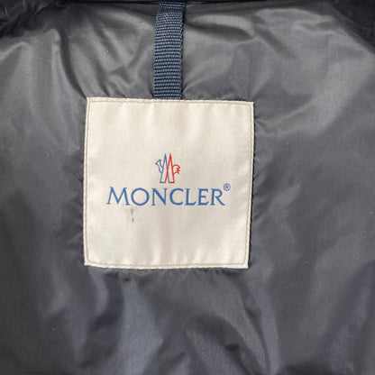 【中古品】【メンズ】 MONCLER モンクレール C20914096005 17AW GEMOT GIUBBOTTO ジェモット レザー ダウン ジャケット コート アウター ブランド 古着 141-241128-mh-01-fuz サイズ：1 カラー：ブラック 万代Net店