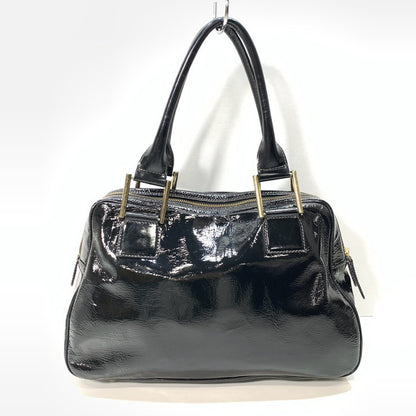 【中古品】【メンズ/レディース】 Paul Smith ポール・スミス エナメル ハンドバッグ ブランド バッグ カバン 188-241130-gm-07-fuz カラー：ブラック 万代Net店