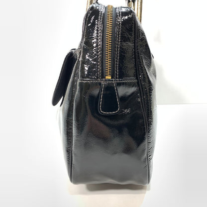 【中古品】【メンズ/レディース】 Paul Smith ポール・スミス エナメル ハンドバッグ ブランド バッグ カバン 188-241130-gm-07-fuz カラー：ブラック 万代Net店