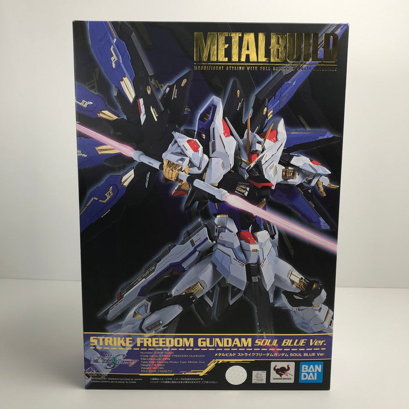 【中古美品】 完備品 機動戦士ガンダム  SEED DESTINY METAL BUILD メタル ビルド ストライク フリーダム ガンダム SOUL BLUE Ver. ＋光の翼オプションセット フィギュア 056-250103-mh-07-fuz 万代Net店