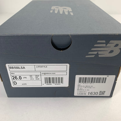 【中古美品】【メンズ】 NEW BALANCE ニューバランス BB550LSA 162-241201-st-4-fuz サイズ：26.0cm カラー：ホワイト 万代Net店