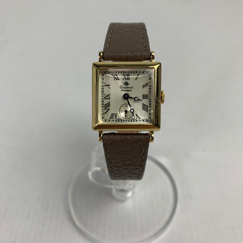 【中古品】【レディース】  ROSEMENT 腕時計 時計 197-250208-st-13-fuz カラー：ベージュ 万代Net店