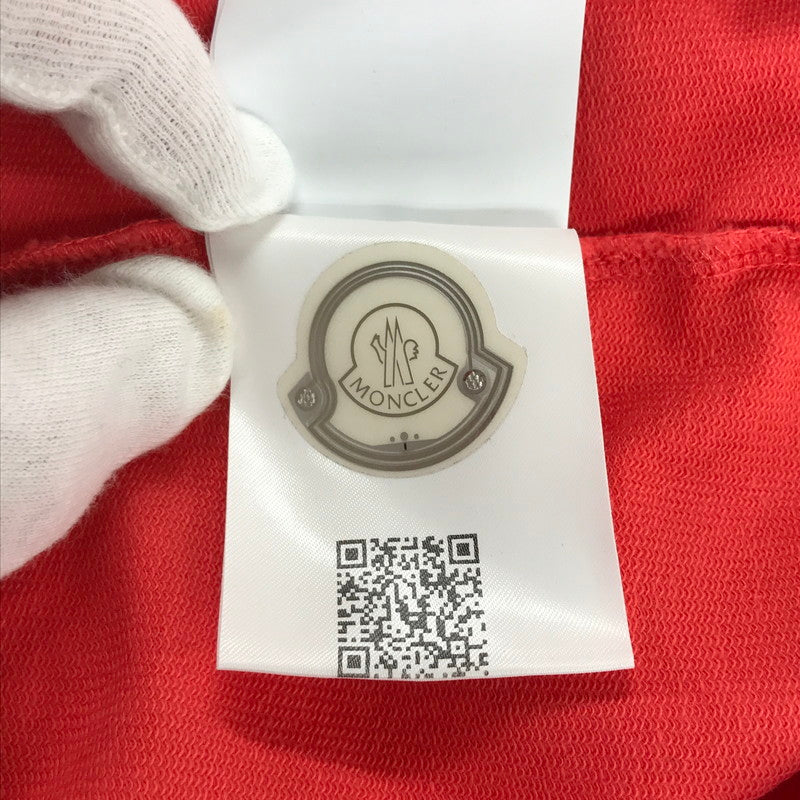 【中古品】【キッズ】 MONCLER モンクレール ロゴ パッチ フーディ トレーナー パーカー トップス ブランド 古着 173-241206-mh-02-fuz サイズ：140 カラー：ピンク 万代Net店