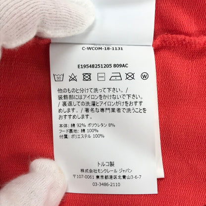 【中古品】【キッズ】 MONCLER モンクレール ロゴ パッチ フーディ トレーナー パーカー トップス ブランド 古着 173-241206-mh-02-fuz サイズ：140 カラー：ピンク 万代Net店