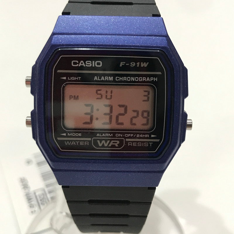 【中古品】【メンズ】 CASIO カシオ 時計 腕時計 BLUE 箱・取扱説明書付属 198-261014-io-05-fuzh カラー：ブルーメタル 万代Net店