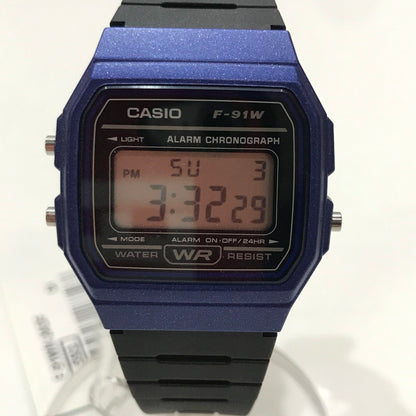 【中古品】【メンズ】 CASIO カシオ 時計 腕時計 BLUE 箱・取扱説明書付属 198-261014-io-05-fuzh カラー：ブルーメタル 万代Net店