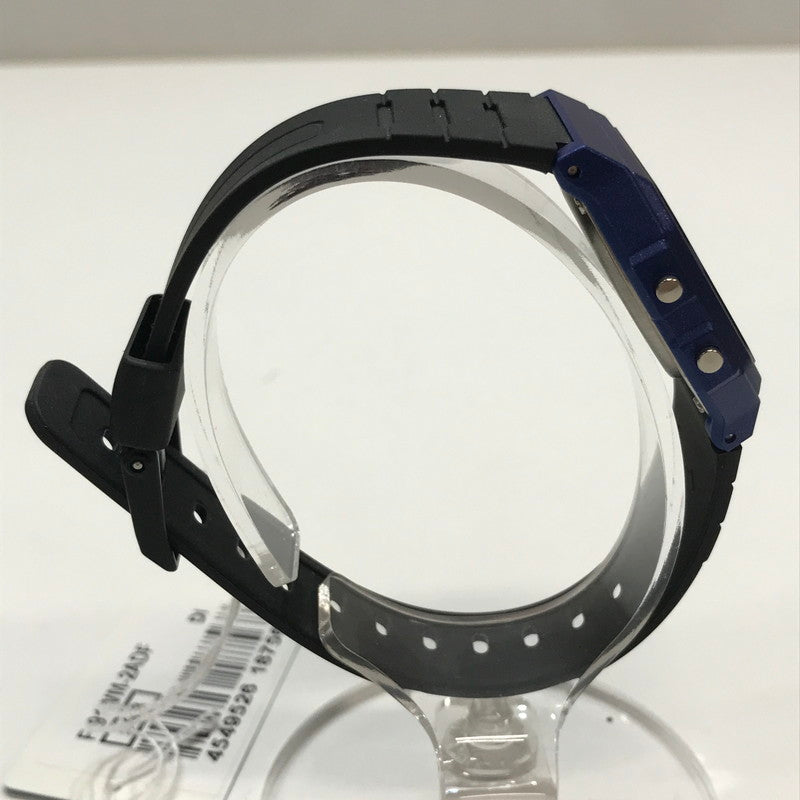 【中古品】【メンズ】 CASIO カシオ 時計 腕時計 BLUE 箱・取扱説明書付属 198-261014-io-05-fuzh カラー：ブルーメタル 万代Net店