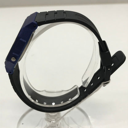 【中古品】【メンズ】 CASIO カシオ 時計 腕時計 BLUE 箱・取扱説明書付属 198-261014-io-05-fuzh カラー：ブルーメタル 万代Net店