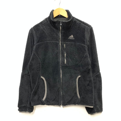 【中古品】【メンズ】 adidas アディダス 00s ボアフリースジャケット アウター ブランド 古着 145-250125-gm-22-fuz サイズ：M カラー：ブラック 万代Net店