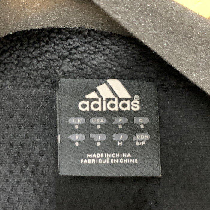 【中古品】【メンズ】 adidas アディダス 00s ボアフリースジャケット アウター ブランド 古着 145-250125-gm-22-fuz サイズ：M カラー：ブラック 万代Net店