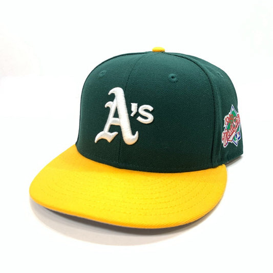 【中古品】【メンズ】 NEW ERA ニューエラ ATHLETICS CAP ブランド 帽子 キャップ 185-250105-gm-02-fuz サイズ：58.7cm カラー：グリーン 万代Net店