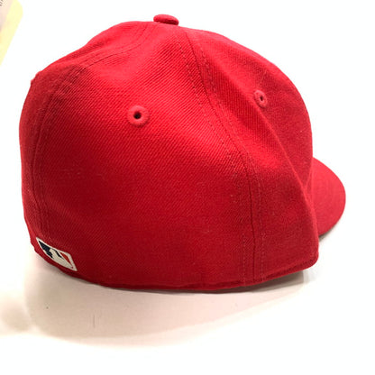 【中古品】【メンズ】 NEW ERA ニューエラ NY FIRE PATTERN STITCH CAP キャップ ブランド 帽子 185-241230-gm-03-fuz サイズ：58.7cm カラー：レッド 万代Net店