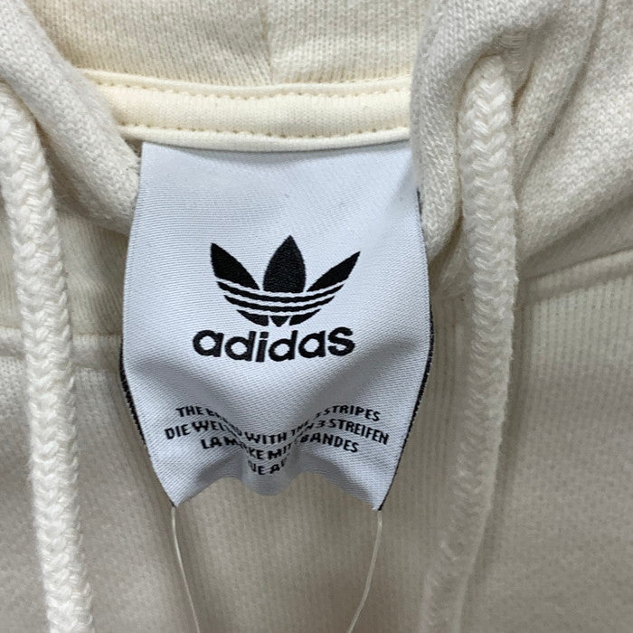 【中古品】【メンズ】 adidas アディダス プルオーバーパーカー トップス ブランド 古着 148-250105-gm-09-fuz サイズ：M カラー：ホワイト 万代Net店