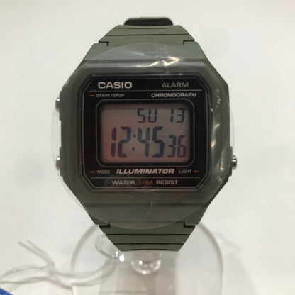 【中古品】【メンズ】 CASIO カシオ W-217H 時計 腕時計 取り扱い説明書付属 198-261014-io-06-fuzh カラー：カーキ 万代Net店