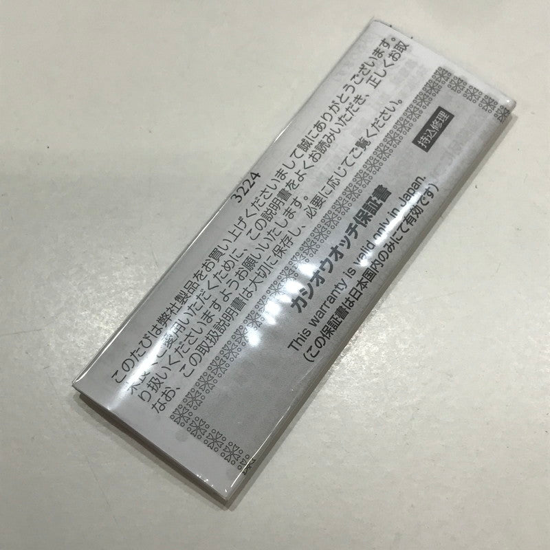 【中古品】【メンズ】 CASIO カシオ 3224 時計 腕時計 BLACK 箱付属 198-261014-io-10-fuzh カラー：ブラック 万代Net店