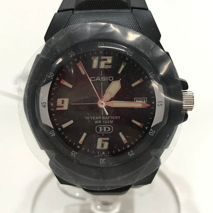 【中古品】【メンズ】 CASIO カシオ MW-600F 時計 腕時計 BLACK 取り扱い説明書付属 198-261014-io-09-fuzh カラー：ブラック 万代Net店