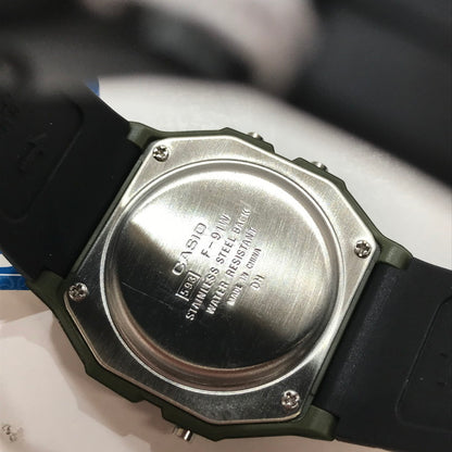 【中古品】【メンズ】 CASIO カシオ F-91WM 時計 時計 腕時計 取り扱い説明書付属 198-261014-io-02-fuzh カラー：メタルカーキ 万代Net店