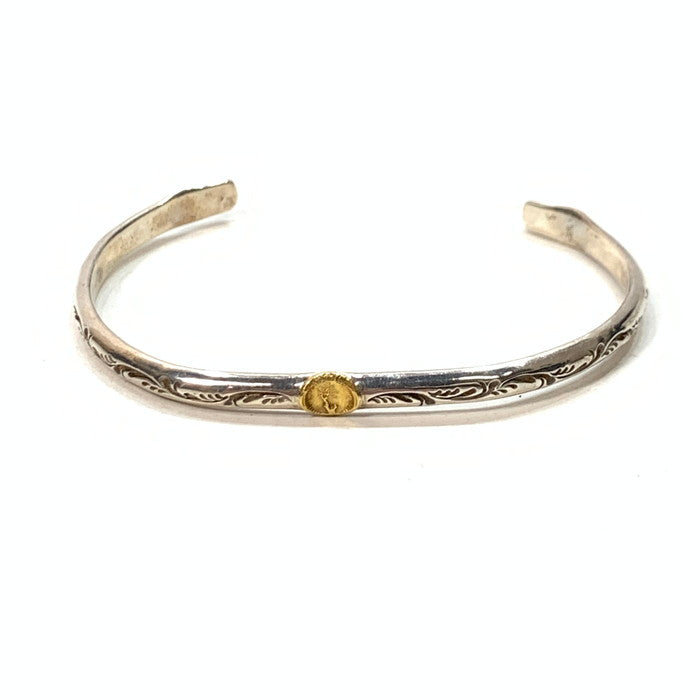 【中古品】【メンズ】 WILDWOOD HALF ROUND GOLD BANGLE バングル アクセサリー ブランド 192-241222-gm-10-fuz カラー：シルバー 万代Net店