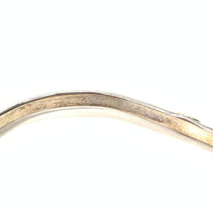 【中古品】【メンズ】 WILDWOOD HALF ROUND GOLD BANGLE バングル アクセサリー ブランド 192-241222-gm-10-fuz カラー：シルバー 万代Net店