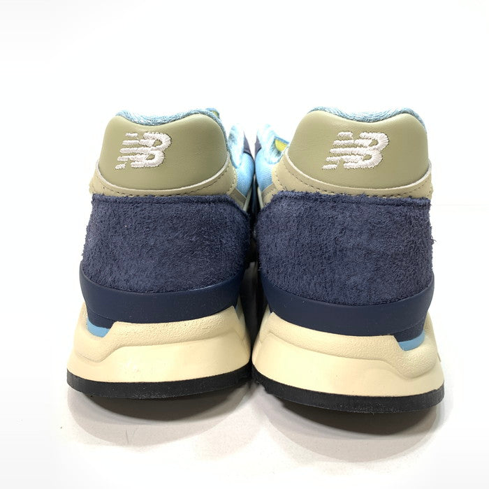 【中古美品】【メンズ】 NEW BALANCE ニューバランス U998CB 998 USA シューズ 靴 スニーカー 162-241222-gm-11-fuz サイズ：27cm カラー：ブルー マルチカラー 万代Net店