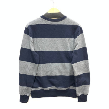 【中古品】【メンズ】 J.CREW スウェット トップス アウター ブランド 古着 145-250105-gm-19-fuz サイズ：S カラー：ネイビー グレー ボーダー 万代Net店