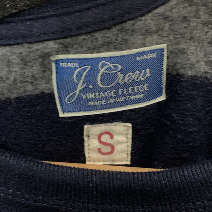【中古品】【メンズ】 J.CREW スウェット トップス アウター ブランド 古着 145-250105-gm-19-fuz サイズ：S カラー：ネイビー グレー ボーダー 万代Net店