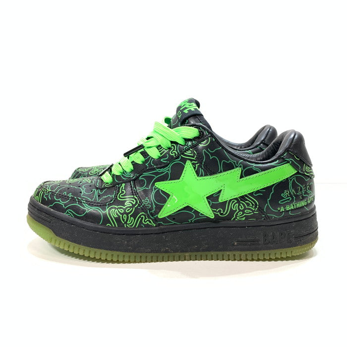 【中古品】【メンズ】 A BATHING APE アベイシングエイプ RAZER M191902 BAPE STA ベイプスタ シューズ 靴 スニーカー 162-241229-gm-29-fuz サイズ：26cm カラー：ネオン グリーン カモフラ 万代Net店