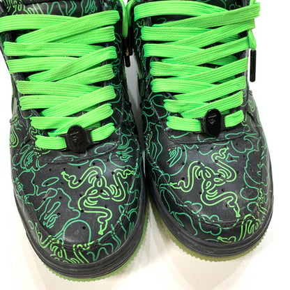 【中古品】【メンズ】 A BATHING APE アベイシングエイプ RAZER M191902 BAPE STA ベイプスタ シューズ 靴 スニーカー 162-241229-gm-29-fuz サイズ：26cm カラー：ネオン グリーン カモフラ 万代Net店