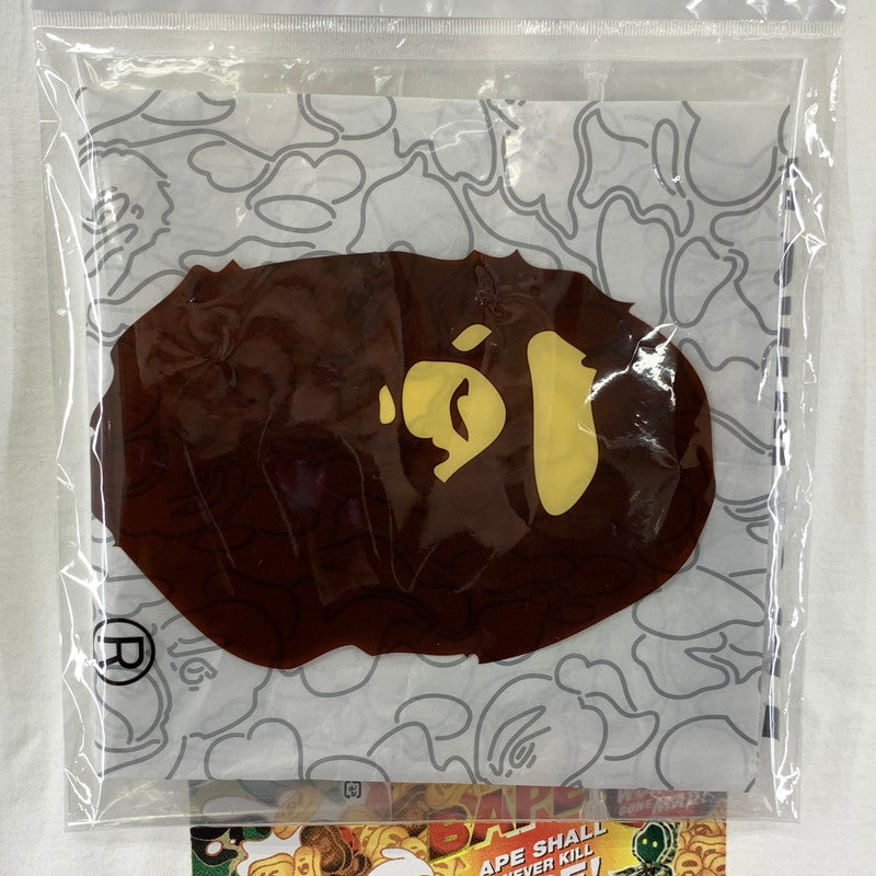 【中古美品】【メンズ】 A BATHING APE アベイシングエイプ 半袖 Tシャツ タグ付き ブランド 古着 142-250107-mh-33-fuz サイズ：L カラー：ホワイト 万代Net店