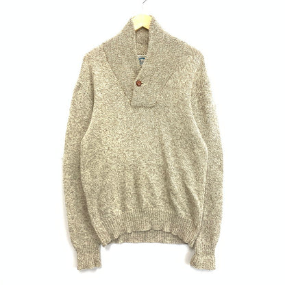 【中古品】【メンズ】 ENVIRONMENTAL CLOTHING ショールカラー ニット トップス ブランド 古着 145-250112-gm-33-fuz サイズ：M カラー：ベージュ 万代Net店
