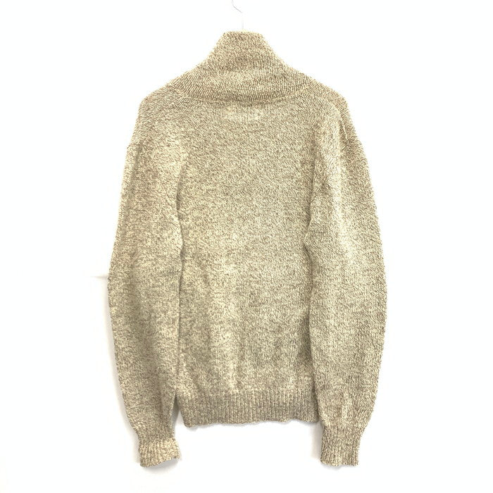 【中古品】【メンズ】 ENVIRONMENTAL CLOTHING ショールカラー ニット トップス ブランド 古着 145-250112-gm-33-fuz サイズ：M カラー：ベージュ 万代Net店