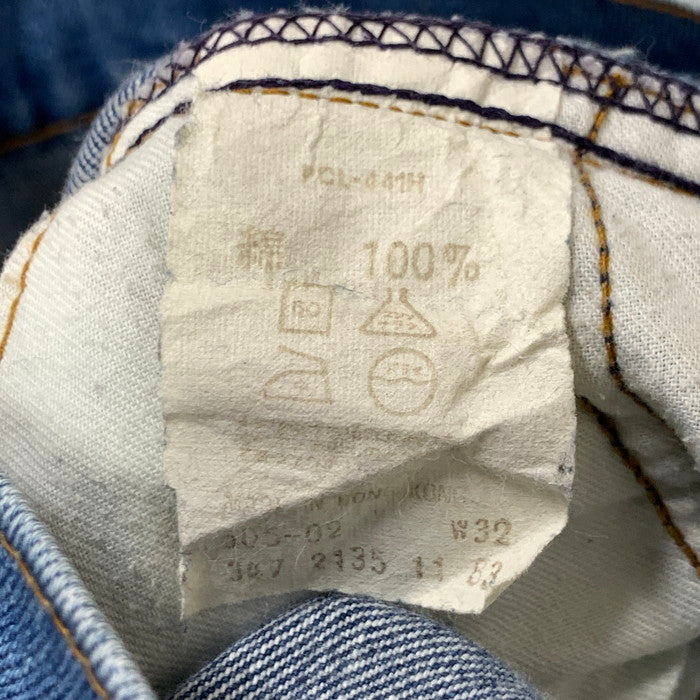 【中古品】【メンズ】 Levi's リーバイス 505 カットオフデニムパンツ ジーンズ 香港 ボトムス 古着 156-250125-gm-11-fuz サイズ：32 カラー：インディゴ 万代Net店