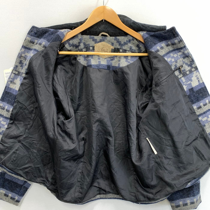 【中古品】【メンズ】 WOOLRICH ウールリッチ 90s ウールジャケット アウター ブランド 古着 144-250112-gm-30-fuz サイズ：L カラー：ネイビー 万代Net店