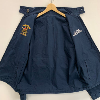 【中古品】【メンズ】 POLO RALPH LAUREN ポロ・ラルフローレン スウィングトップブルゾン アウター リバーシブル ブランド 古着 145-250112-gm-38-fuz サイズ：M カラー：ネイビー ホワイト 万代Net店