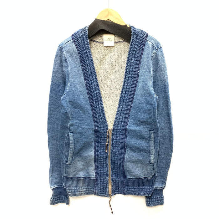 【中古品】【メンズ】 REMI RELIFE ジップカーディガン トップス ブランド 古着 140-250216-gm-31-fuz サイズ：L カラー：ブルー 万代Net店