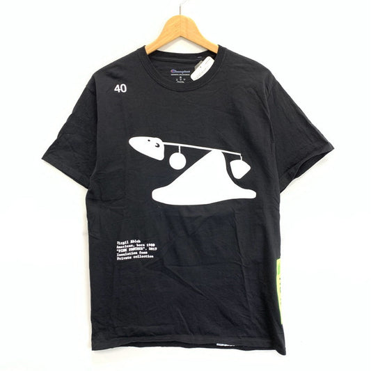 【中古品】【メンズ】 VIRGIL ABLOH CHAMPION 半袖Tシャツ カットソー トップス ブランド 古着 142-250126-gm-39-fuz サイズ：M カラー：ブラック 万代Net店